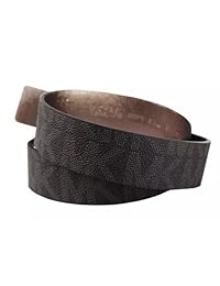 Michael Kors - Cinturón ancho con logotipo para mujer, color negro