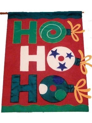 Amazon Com Large Ho Ho Ho Applique Holiday Banner Health