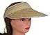 Salute Women's 100% Braided Straw Sun Visor Hat - Wide Brim - Closure primary