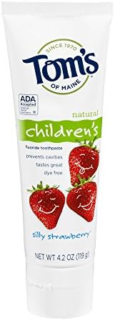 Tom's of Maine Anticavity Fluoride Children's Toothpaste - 4.2 oz - Silly Strawberry (Pack of 1)