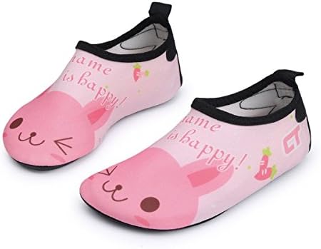 Qevellya Kids Water Shoes Swim Slip on Barefoot Aqua Socks Shoes for Beach Pool Surfing Boys Girls Toddler