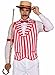 Mens Patriotic Barber Shop Quartet Costume Red and White Vest