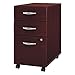 Bush Business Furniture Series C 3 Drawer Mobile Pedestal in Mahogany