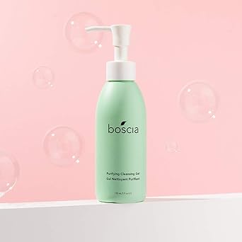 Amazon Com Boscia Purifying Cleansing Gel Vegan Cruelty Free Natural And Clean Skincare Daily Natural Purifying Deep Cleansing Gel Face Cleanser 5 Fl Oz Premium Beauty