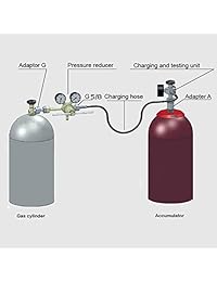 XZT GK 01 hidráulico acumulador nitrógeno llenado y Kit de prueba de presión de carga