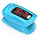 Pulse Oximeter Fingertip - Blood Oxygen (O2) Saturation Level Monitor - with Heart Rate Detection - iProven OXI-27 Blue - Oximetro De Pulso - Finger Oximeter with Pulse Indicator - Best Accuracy