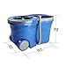 Masthome Mop and Bucket with Wringer Set, Spin Mop and Bucket On Wheels with 5 Microfiber Mop Heads and 1 Floor Brush Head, Self Wringing Mop for Floor Cleaning, 12L
