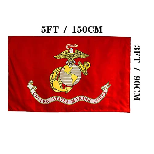 Jayus US Marine Corps (USMC) Military Flags 3x5 Outdoor Vivid Colors