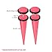 BodyJ4You 8PCS Fake Tapers Earrings Set Glow in the Dark Screw Stud Acrylic Illusion Cheater Faux Gauges