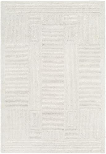 Livabliss x ELLE Decor Florian Modern Area Rug, 6' x 9', Light Gray