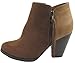 Soda Women's Ages Tassel Zip Chunky Heel Bootie