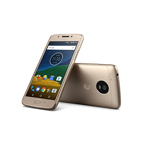 Moto G 5ª Generación - Smartphone libre Android 7 (pantalla de 5'' Full HD, 4G, cámara de 13 MP, 2 GB de RAM, 16 GB, Qualcomm Snapdragon 1.4 GHz), color dorado