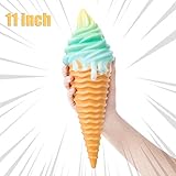 AILIMY 11" inch Squishies Galaxy Torch Ice Cream Jumbo Slow Rising Cute Super Big Squishies Food Toy Kawaii