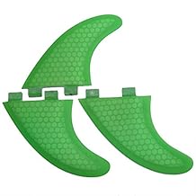 Green FCS G3 G5 G7 Surf Fins Surfboard Fibra de Vidrio Juego de Triturador, G7