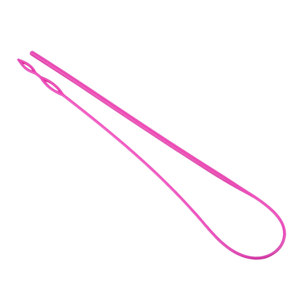 EXCEART 2pcs Plastic Drawstring Threaders for Long DIY Belt Wearers Elastic Band Roping Tool for Home Shop Use Rosy