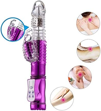 Thrusting Rotating Vibra-Tor Large Size Rabbit Toys with 12Speed for A-dult Women Pleasure Sport Stimulate Mas^Turba-ti0n VibraTe Purple