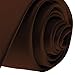 Solid Color Mens Tie - Cocoa Brown