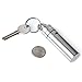 GUS Trekker Pill Fob, Made in USA, Stainless Steel Keychain Pill Holder, CR123A Battery Holder