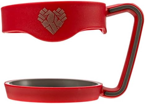 HD Tumbler Handle for all 30oz Tumblers including - The Hero Tumbler, Yeti Rambler, Rtic, Ozark Trail and more (Red)