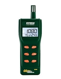 Extech CO250 Medidor Portátil de calidad del aire interior CO2 registrador de datos de