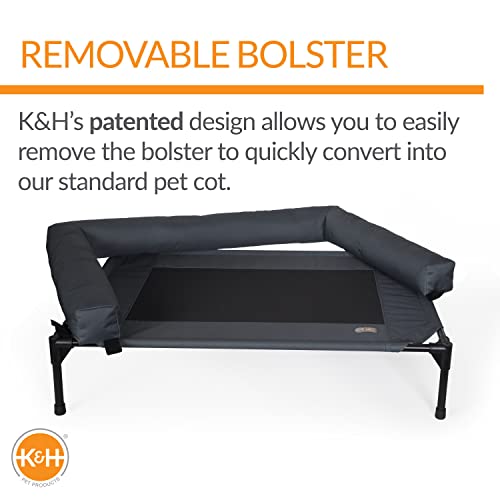 K&H Pet Products Bolster Dog Cot Cooling Indoor/Outdoor Elevated Dog