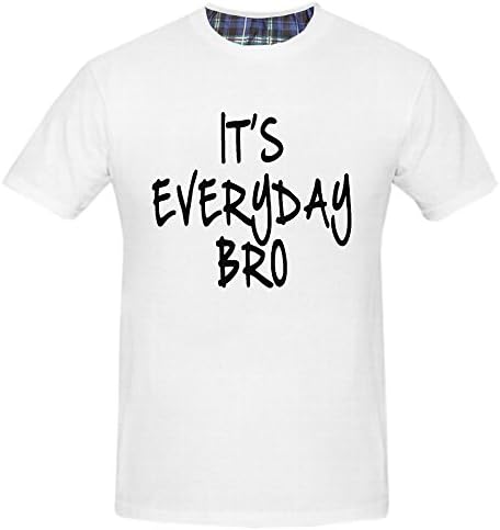 Kouhaqi Men's It's Everyday Bro T-shirt (White Small)