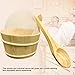 Unitrox Sauna Wooden Bucket and Ladle Kit, Sauna Accessories with Liner for Sauna & SPA - Made of Premium Finland Pinewood(Pinus silvestris) - 6L