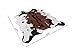 NativeSkins Faux Cowhide Rug (4.6ft x 5.2ft) - Cow Print Area Rug for a Western Boho Decor - Synthetic, Cruelty-Free Animal Hide Carpet with No-Slip Backing, Cow Print Rug