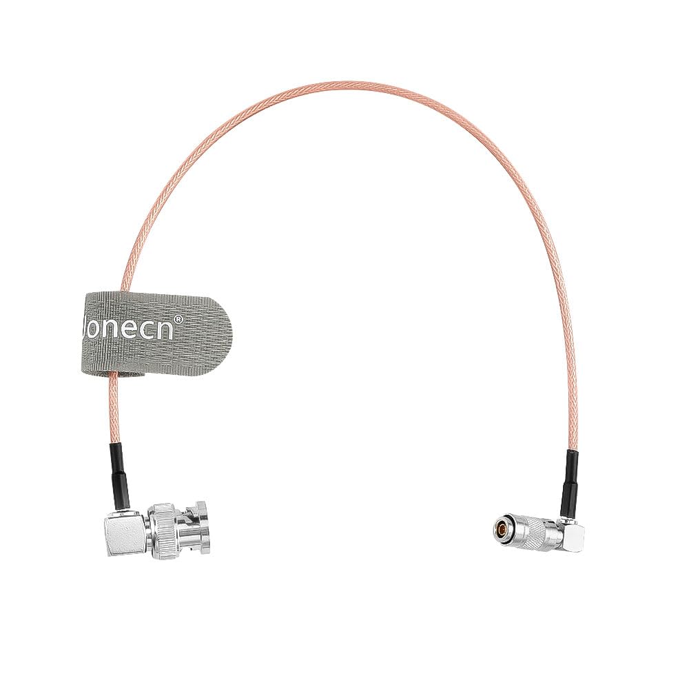 Uonecn Right Angle DIN 1.0/2.3 Mini BNC to RG179 Right Angle BNC Coaxial Cable Video Cable Blackmagic HyperDeck Shuttle 75ohm