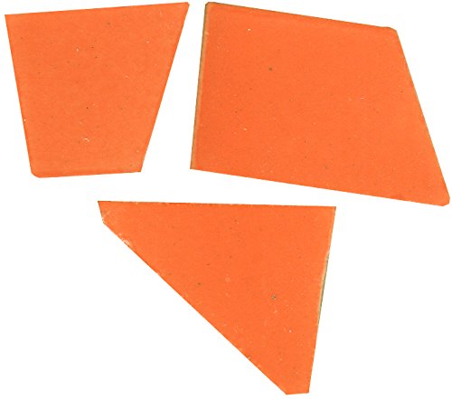 Mosaic Mercantile Crafter's Cut Ceramic Mosaic Tile, 1-Pound, Orange