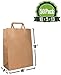 10 X 5 X 13 Brown Kraft Paper Gift Bags Bulk with Flat Handles [50Pc]. Ideal for Shopping, Packaging, (M B Flat x50)