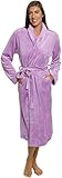 Silver Lilly Womens Plush Wrap Kimono Loungewear