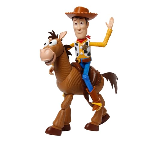Mattel Disney Pixar's Toy Story 4 Woody and Buzz Lightyear 2-Character Pack, Movie-inspired Relative-Scale for Storytelling Play