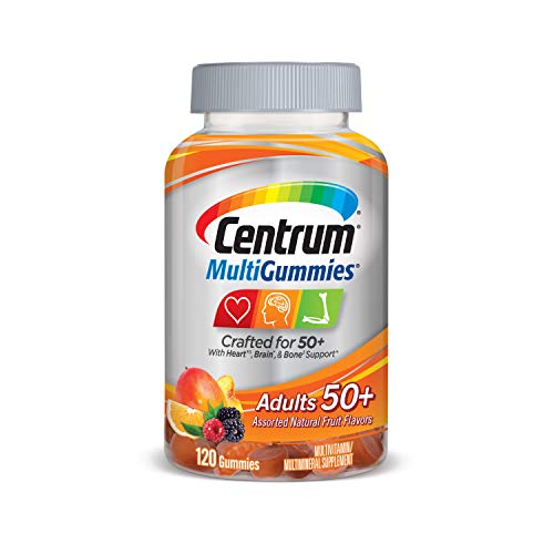 Centrum Multivitamin Gummy for Adults 50 Plus, Assorted Flavor, Fruit