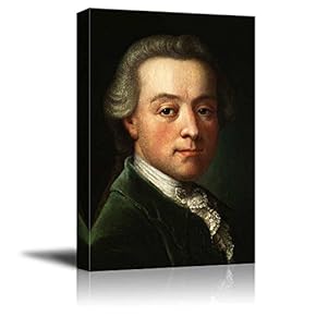 Portrait of Wolfgang Amadeus Mozart - Canvas Art Wall Art - 12"x18"