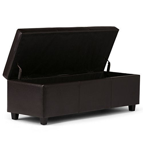 Simpli Home Avalon 48" Storage Ottoman - Image 3
