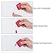 GZ Sewing Tape Measure Leather Retractable Body Measuring Tape 150 cm 60 Inch Tailor Fabric Small Tape Measure with Push Button, Square, Red