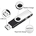 FEBNISCTE Flash Drive 1GB Memory Stick Bulk Pack of 10 Thumb Drives USB 2.0, Portable Jump Drive 1 GB Swivel Zip Drive Data Storage U Disk, Multipack Black Swivel Pen Drive with Led Indicator