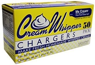 Ms Cream N2O 8g Cream Chargers 50 Count by MSCREAM