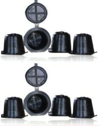 Coffeeduck - 8 permanents refillable capsules universal for Nespresso machine