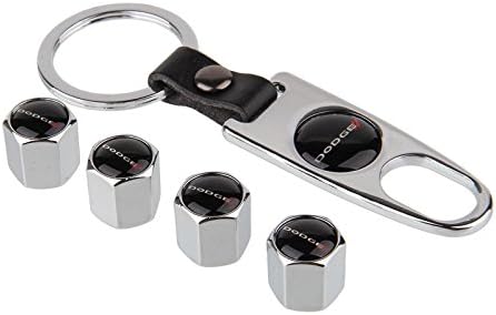 ZKHXFS zinc Alloy tire Valve Cap Keychain Apply to for Dodge