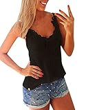 ZANZEA Women's Slim Lace Sleeveless Casual Tank Tops Vest Camis T Shirt Blouse