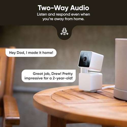 WYZE Cam Pan v3, Indoor/Outdoor IP65-Rated 1080p Pan/Tilt/Zoom Wi-Fi Smart Home Security Camera with Color Night Vision, 2-Way Audio, Compatible with Alexa & Google Assistant, Free Expert Setup