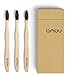Bamboo Toothbrush Multi-Pack Made with Activated Charcoal Infused Bristles (Medium/Soft) - Natural, BPA Free, Eco-Friendly, Sustainably Grown Toothbrushes in Recycled Biodegradable Packaging