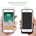 iPhone 8/7/6s/6 Battery Case, 3000mAh Portable Protective Charging Case iPhone 8/7/6s/6(4.7 inch) Slim Rechargeable Extended Battery Charger Case, Compatible Wire Headphones(Black)