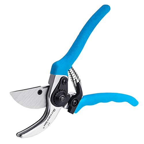 8â€ Bypass Pruning Shears, Professional Manual Hand Pruner, Garden Clippers, Tree Trimmers Secateurs with Safety Lock