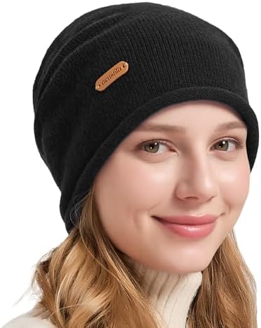 Cozy 100% Merino Wool Slouchy Beanie Hat for Women - Warm, Soft & Breathable FUQILA 100% Merino Wool Slouchy Beanie Hat, Women Warm  main image 3