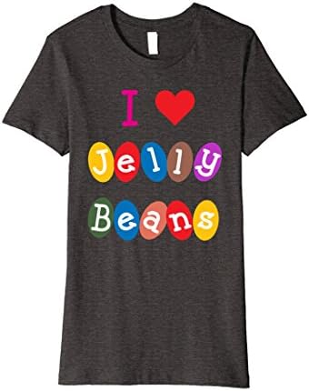 Womens I Heart Jelly Beans Love Sweets Candy T-Shirt XL Dark Heather