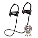 BDQFEI(TM) Bluetooth 4.1 Headset Wireless sports stereo headphone with MIC IPX5 sweatproof noise cancelling neckband earphone black