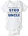 If You Think I'm A Stud You Should See My Uncle Funny Baby Onesie Blakenreag Baby Boy Girl Clothes